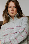 Lana Grossa PULLOVER Cool Merino & Brigitte No. 2 - Strikkeoppskrift (SE)