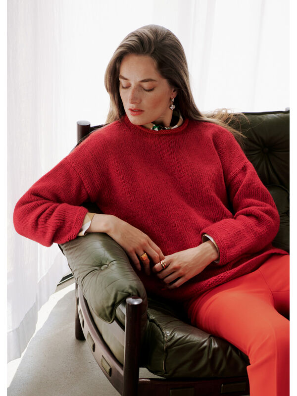 Lana Grossa PULLOVER Brigitte No. 2 - Strikkeoppskrift (SE)