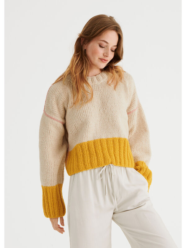Lana Grossa PULLOVER Lala Berlin Lovely Cotton Inserto - Strikkeoppskrift (DK)