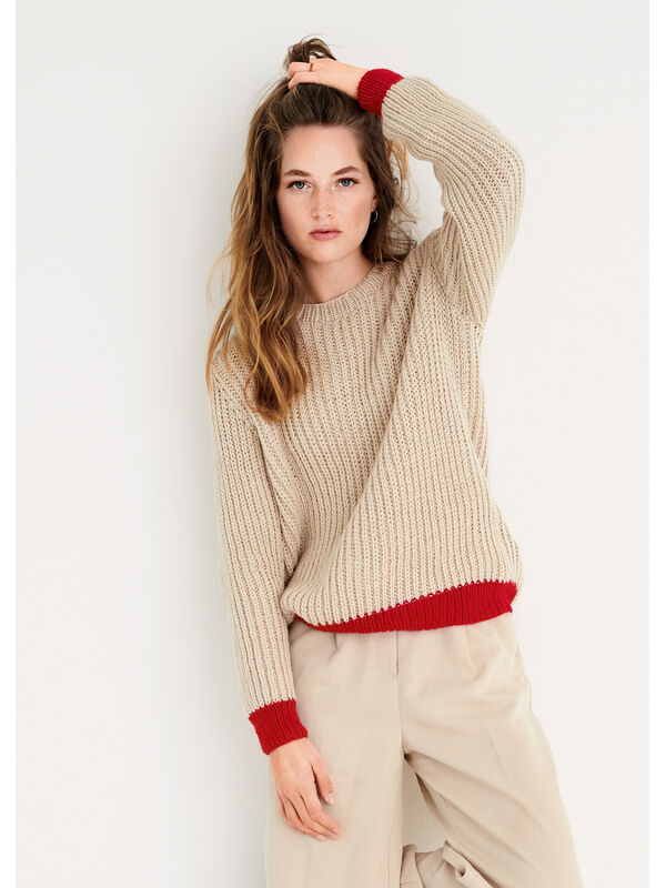 Lana Grossa PULLOVER Landlust Alpaka Merino 100 - Strikkeoppskrift (SE)