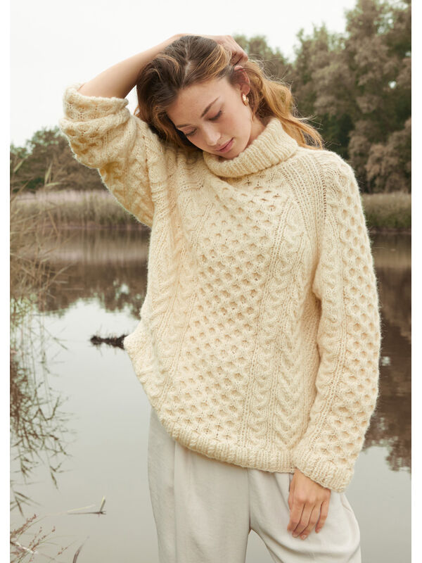 Lana Grossa PULLOVER Brigitte No. 2 - Strikkeoppskrift (NO)