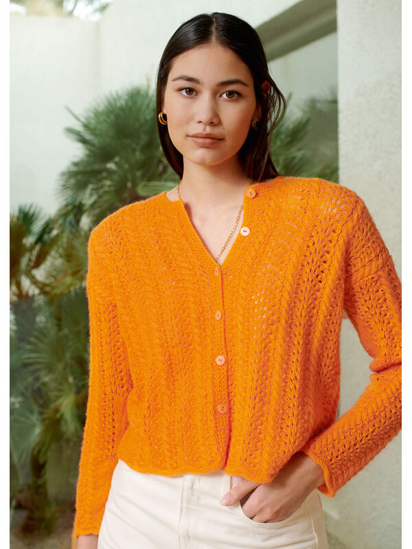 Lana Grossa CARDIGAN Ecopuno - Strikkeoppskrift (NO)