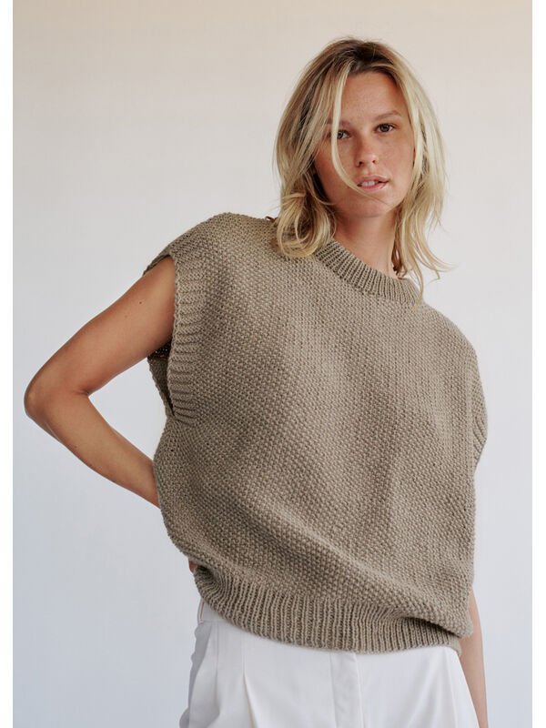Lana Grossa SLIPOVER Alta Moda Cashmere 16 - Strikkeoppskrift (SE)