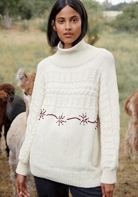 PULLOVER Landlust Alpaka Merino 100 - Strikkeoppskrift (SE) fra Lana Grossa