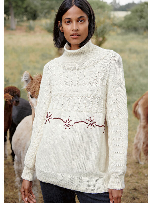 Lana Grossa PULLOVER Landlust Alpaka Merino 100 - Strikkeoppskrift (SE)