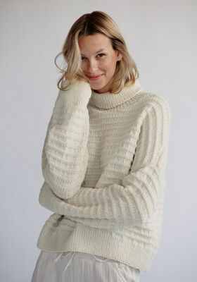 PULLOVER Alta Moda Alpaca - Strikkeoppskrift (SE) fra Lana Grossa