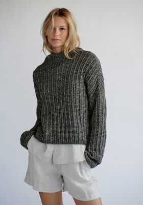 PULLOVER Natural Alpaca Pelo - Strikkeoppskrift (SE) fra Lana Grossa