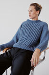 Lana Grossa PULLOVER Ecopuno Chunky - Strikkeoppskrift (DK)