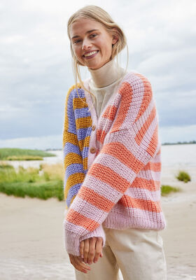 JAKKE Cool Wool Big & Silkhair - Strikkeoppskrift (SE) fra Lana Grossa