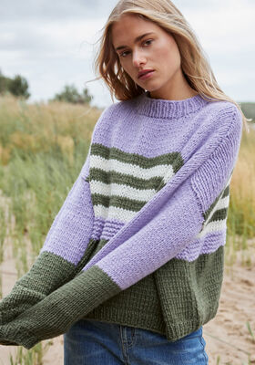 PULLOVER Lala Berlin Lovely Cotton - Strikkeoppskrift (SE) fra Lana Grossa