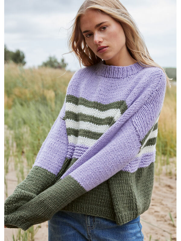 Lana Grossa PULLOVER Lala Berlin Lovely Cotton - Strikkeoppskrift (SE)