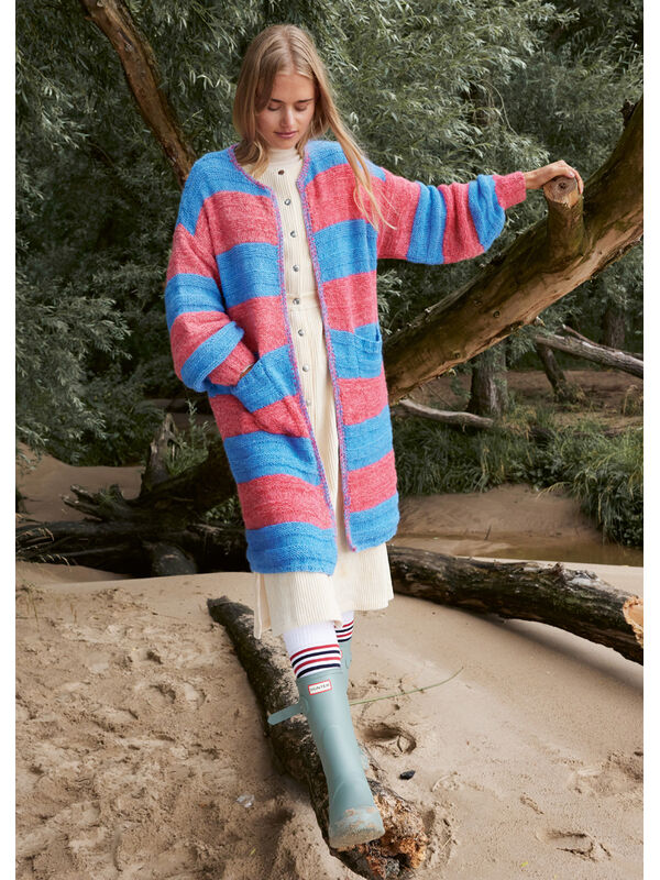 Lana Grossa LANG CARDIGAN Ecopuno & Setasuri - Strikkeoppskrift (SE)