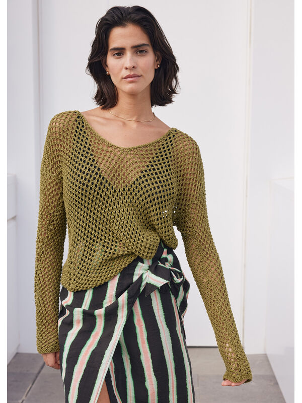 Lana Grossa PULLOVER Solo Lino - Strikkeoppskrift (SE)