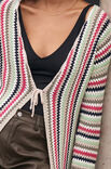 Lana Grossa HEKLET LANG CARDIGAN Elastico - Hekleoppskrift (SE)