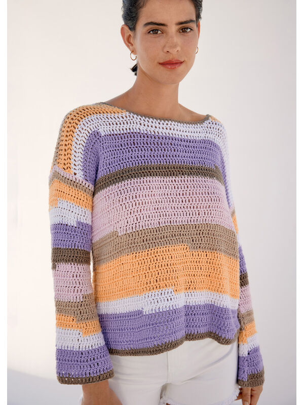 Lana Grossa HEKLET PULLOVER Dodici - Hekleopskrift (SE)