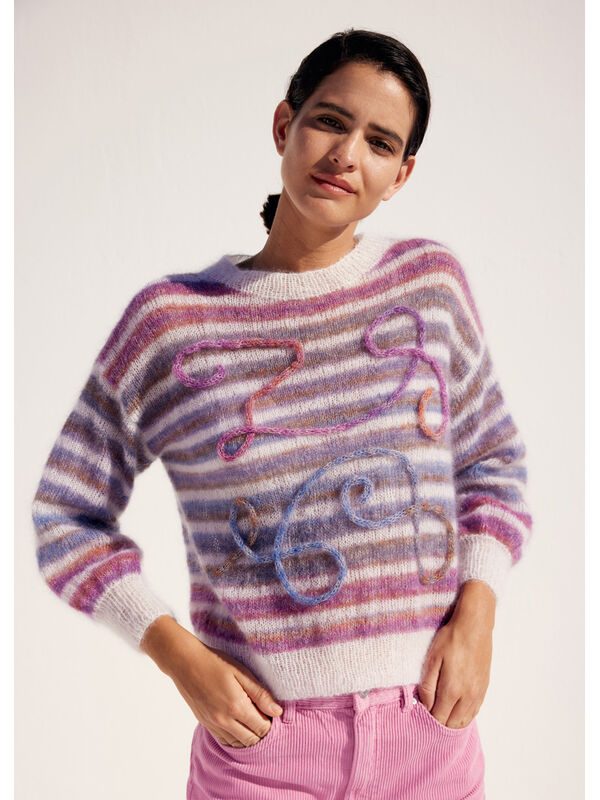 Lana Grossa PULLOVER Silkhair & Silkhair Print - Strikkeoppskrift (SE)