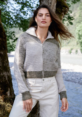 JAKKE Natural Alpaca Pelo - Strikkeoppskrift (DK) fra Lana Grossa