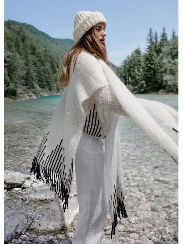 Lana Grossa CAPE Mohair Moda & Cool Merino 16 - Strikkeoppskrift (DK)