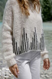 Lana Grossa PULLOVER Mohair Moda & Cool Merino - Strikkeoppskrift (DK)