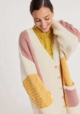 JAKKE Cool Merino Big - Strikkeoppskrift (SE) fra Lana Grossa
