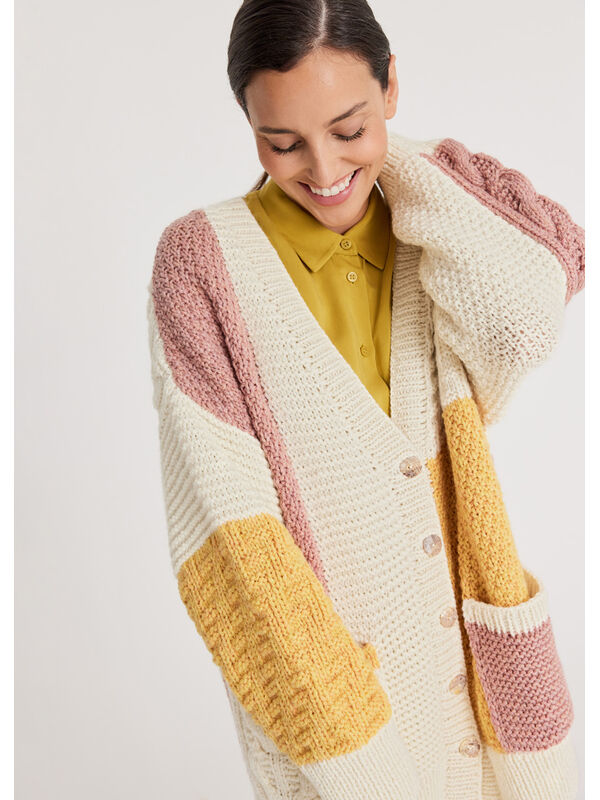 Lana Grossa JAKKE Cool Merino Big - Strikkeoppskrift (SE)