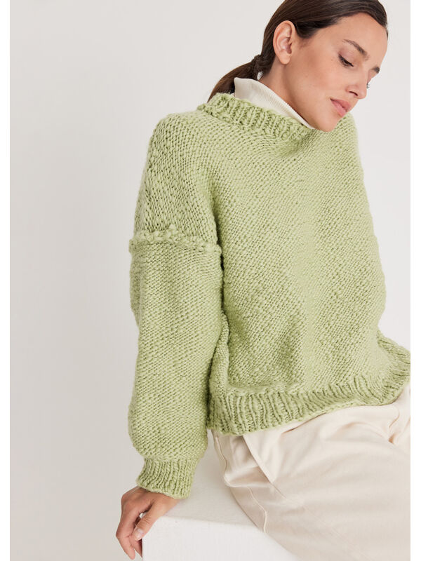 Lana Grossa PULLOVER Lala Berlin Flamy - Strikkeoppskrift (SE)