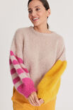 Lana Grossa PULLOVER Mohair Moda - Strikkeoppskrift (DK)