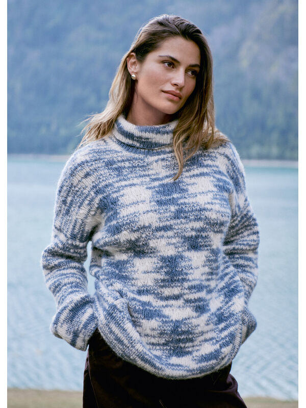 Lana Grossa PULLOVER Natural Alpaca Pelo - Strikkeoppskrift (SE)
