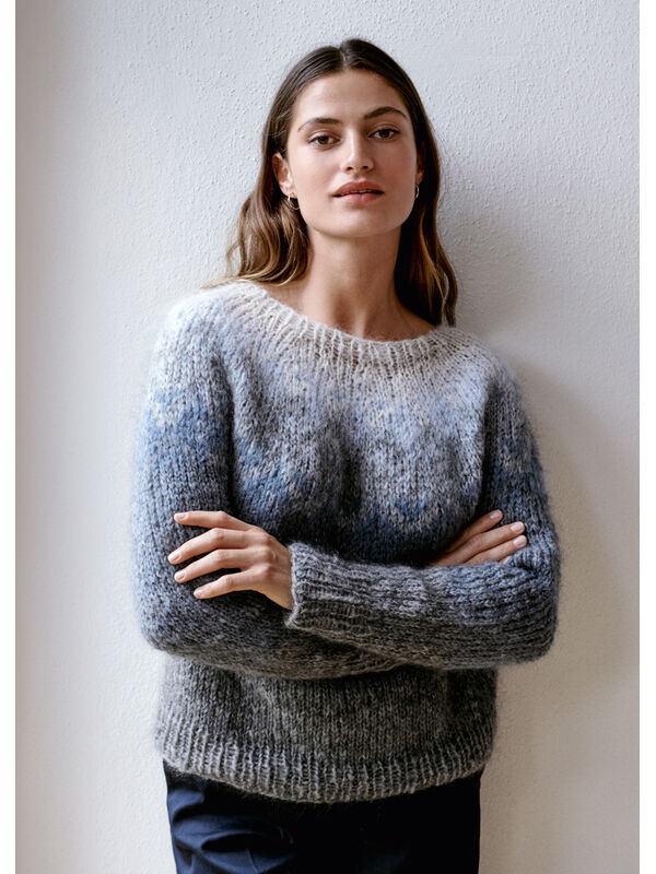 Lana Grossa PULLOVER Brigitte No. 3 - Strikkeoppskrift (DK)