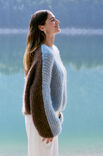 Lana Grossa PULLOVER Mohair Moda - Strikkeoppskrift (DK)
