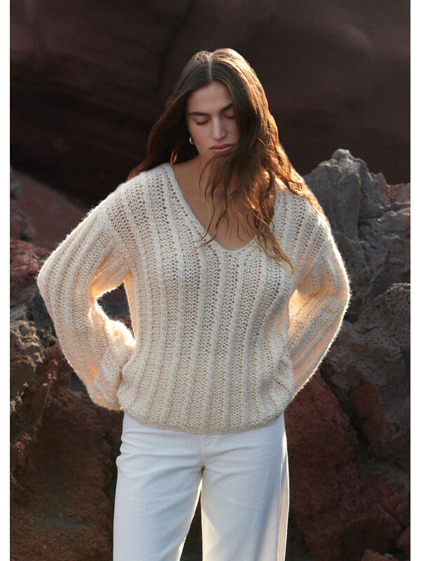 Lana Grossa PULLOVER Setasuri & Ecopuno - Strikkeoppskrift (SE)
