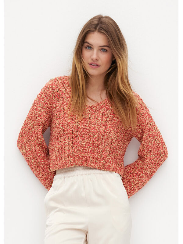 Lana Grossa PULLOVER Diversa & Setapura - Strikkeoppskrift (DK)
