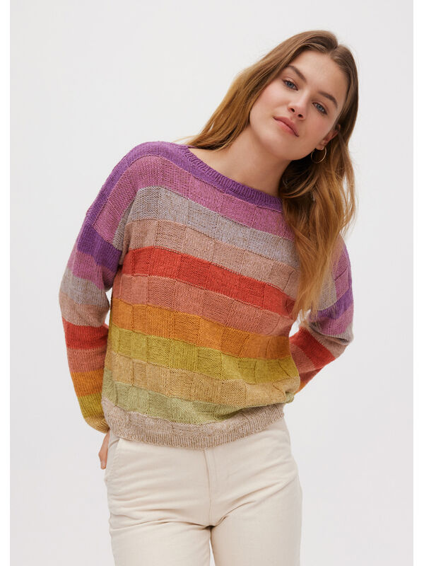 Lana Grossa PULLOVER Diversa - Strikkeoppskrift (DK)