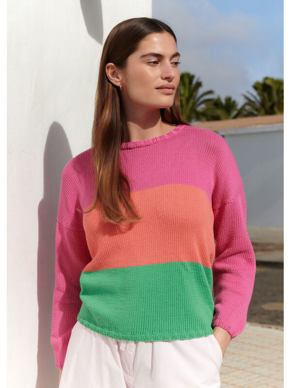 Lana Grossa PULLOVER Promessa - Strikkeoppskrift (SE)