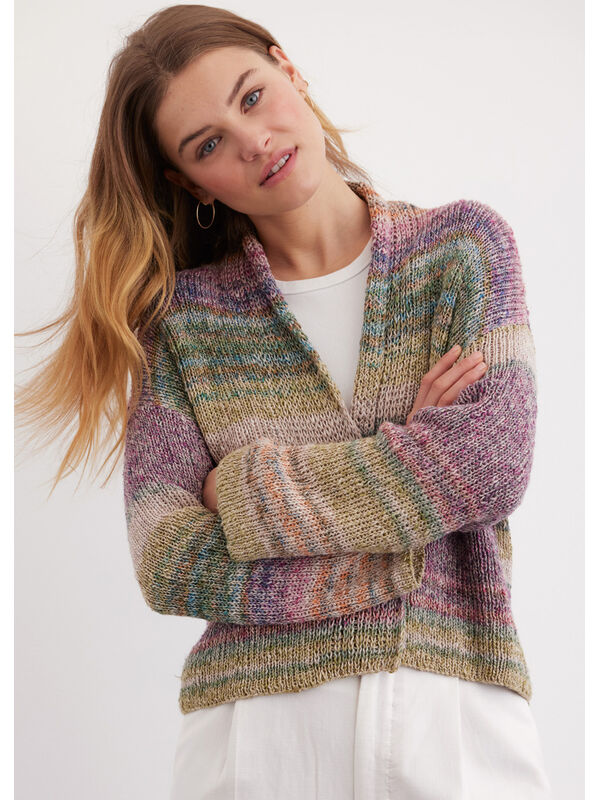 Lana Grossa CARDIGAN Mosaico - Strikkeoppskrift (SE)