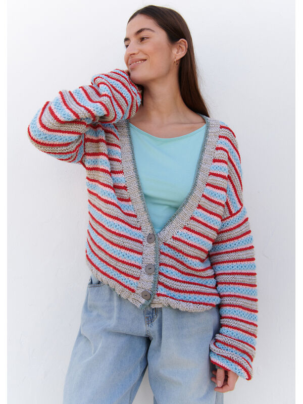 Lana Grossa CARDIGAN Diversa, Riccio, Sottile & Promessa - Strikkeoppskrift (NO)