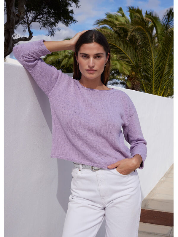 Lana Grossa PULLOVER Setapura - Strikkeoppskrift (DK)