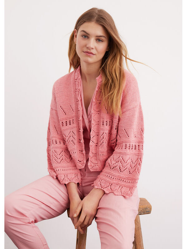 Lana Grossa CARDIGAN Linarte - Strikkeoppskrift (SE)