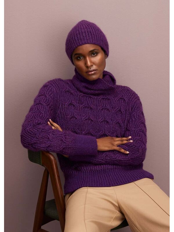 Lana Grossa PULLOVER Silkhair & Ecopuno - Strikkeoppskrift (SE)