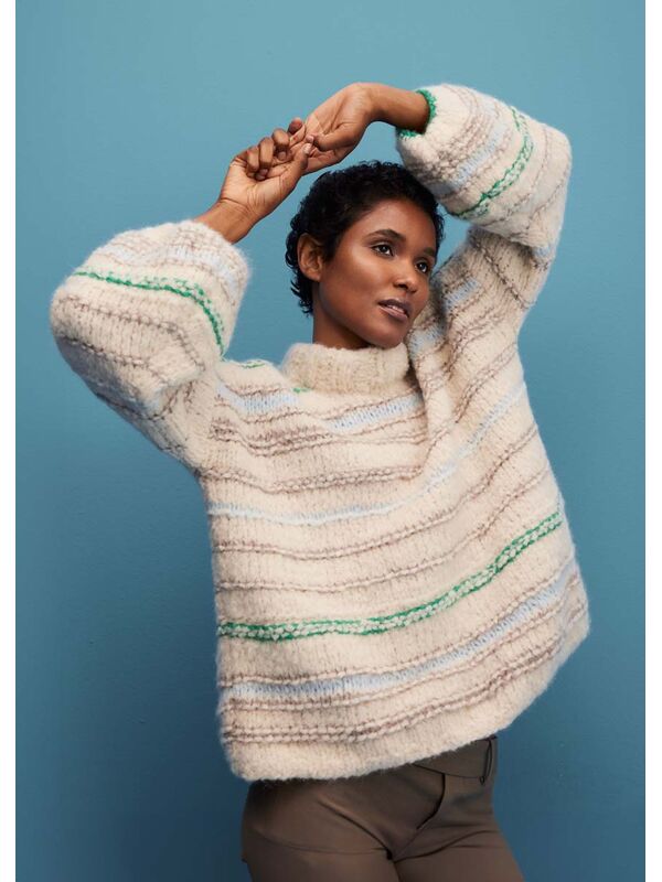 Lana Grossa PULLOVER Royal Alpaca & Alpaca Air - Strikkeoppskrift (SE)