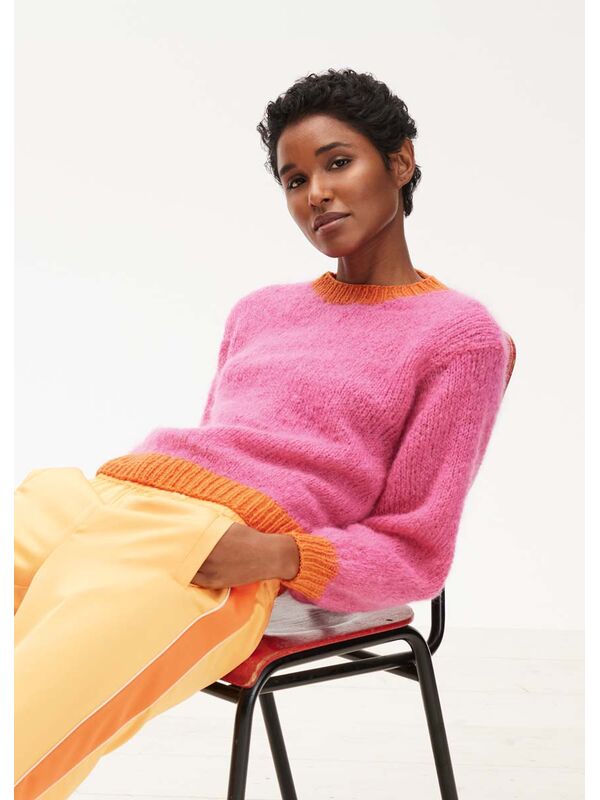Lana Grossa PULLOVER Cool Merino & Mohair Moda - Strikkeoppskrift (SE)