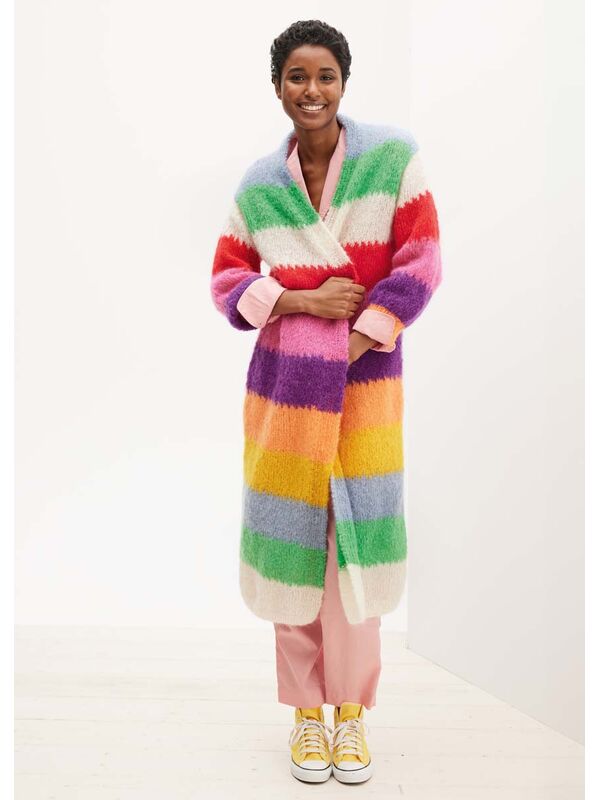 Lana Grossa FRAKKE Mohair Moda - Strikkeoppskrift (SE)