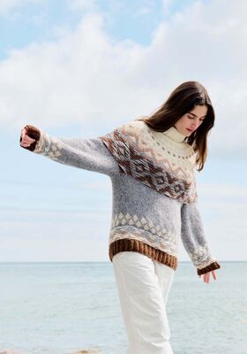 PULLOVER Brigitte No. 2 - Strikkeoppskrift (SE) fra Lana Grossa