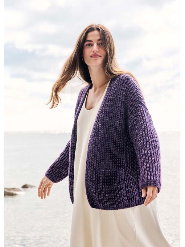 Lana Grossa CARDIGAN Lucida - Strikkeoppskrift (SE)