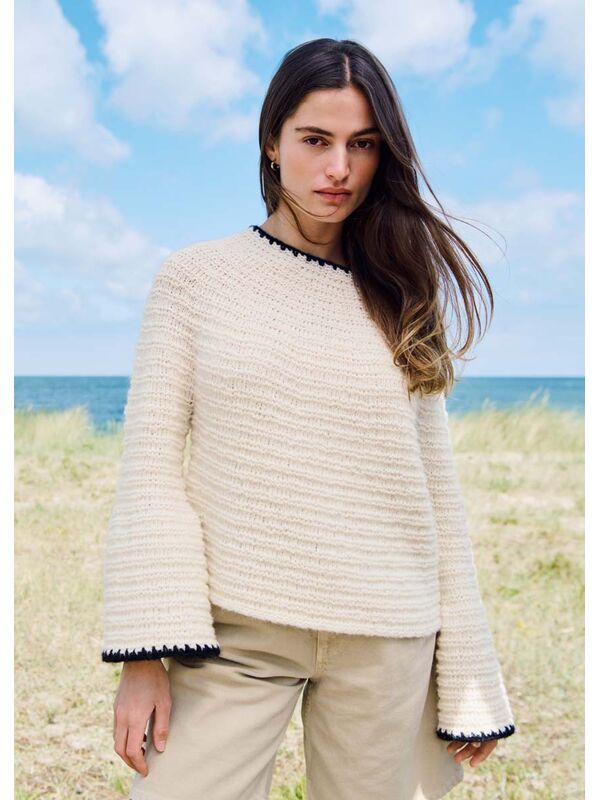 Lana Grossa PULLOVER Airy & Alpaca Air - Strikkeoppskrift (SE)