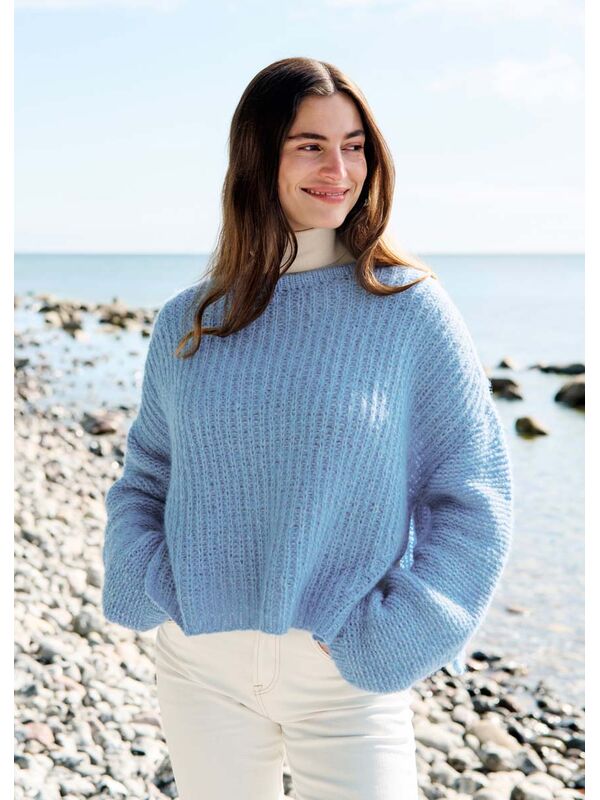 Lana Grossa PULLOVER Airy - Strikkeoppskrift (SE)