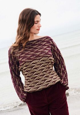 PULLOVER Lucida - Strikkeoppskrift (SE) fra Lana Grossa