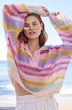 Lana Grossa PULLOVER Natural Superkid Tweed - Strikkeoppskrift (NO)