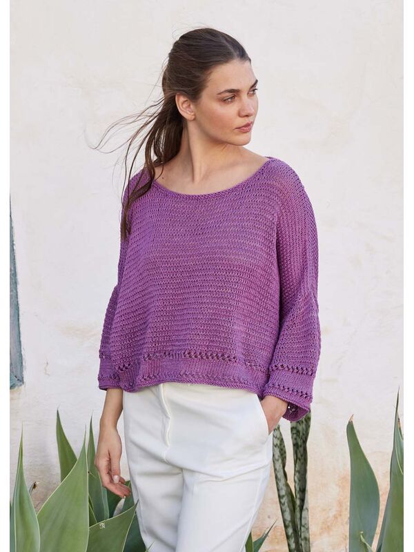 Lana Grossa GENSER Cotton Silk - Strikkeoppskrift (NO)
