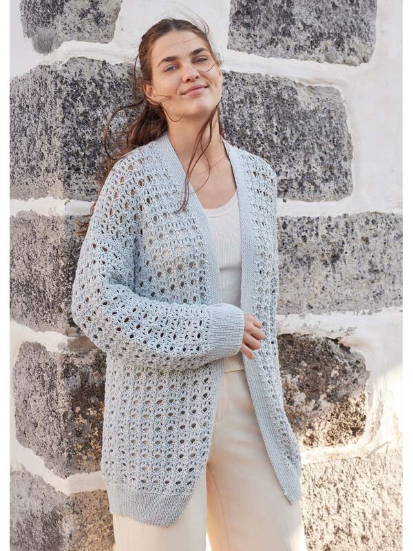 Lana Grossa CARDIGAN Landlust Baumwolle - Strikkeoppskrift (NO)